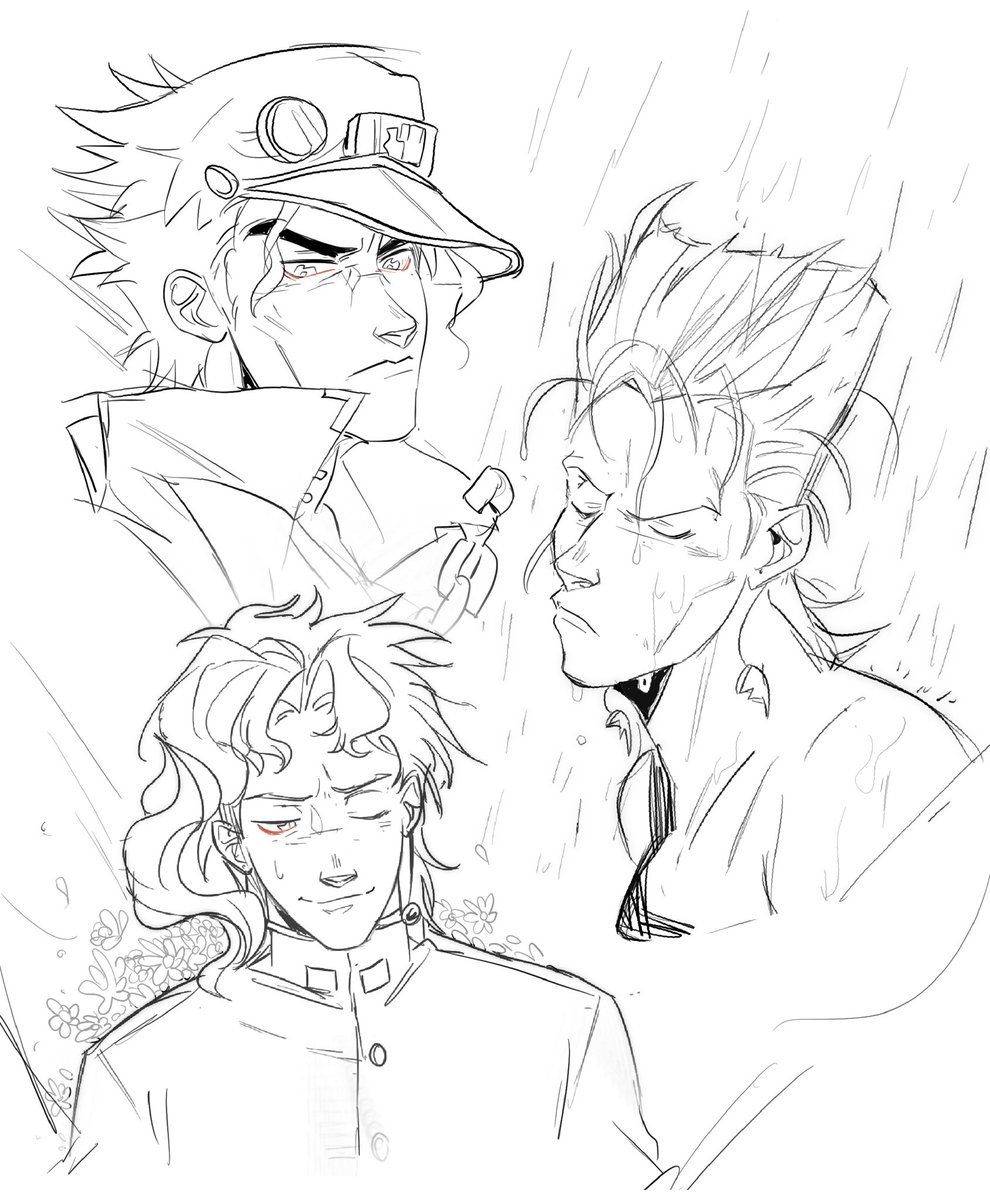 I started JoJo a few weeks ago and couldn't resist making fanarts,,, 