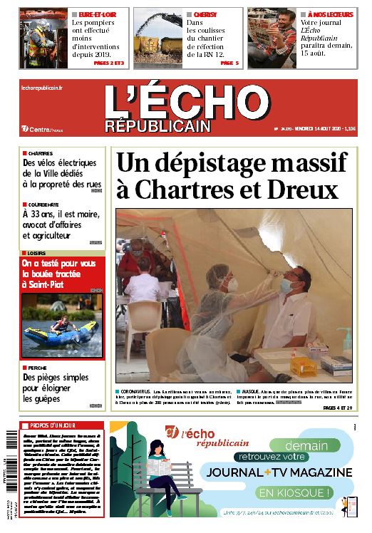 A la #Une de <a href="/lecho_fr/">L'Écho Républicain</a> de demain