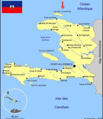 À la fin du 16ème siècle les français arrivent dans cette zone. Ils vont d'abord s'installer sur l'île de la Tortue, puis s'étendre sur le reste du territoire qui sera officiellement possession des français en 1697. Cette nouvelle colonnie s'appellera Saint-Domingue.