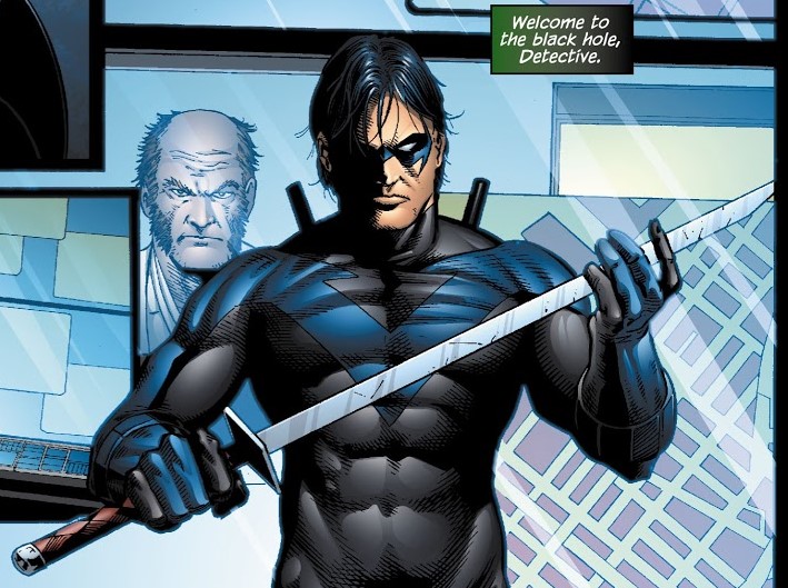 Nightwing by  @PeterJTomasi Day 13: Issue #152; art by Don Kramer.This issue deals with the fallout of Bruce's death between Dick and Ra's. They fight, it's great. There's a lot of great panels in this one, but the final one, where Ra's calls Dick "Detective" is my favorite.