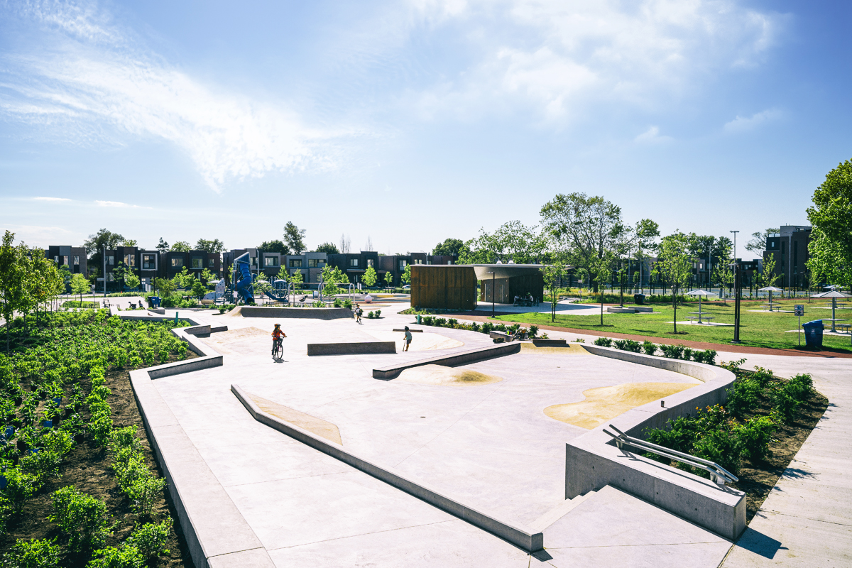I know these look like artist renderings but they are a real and one-of-a-kind municipal park I spent years on in the Stanley Greene neighbourhood in #Downsview. I am proud that all the planning and work is finally being enjoyed. Thank you to City Staff and the community #topoli