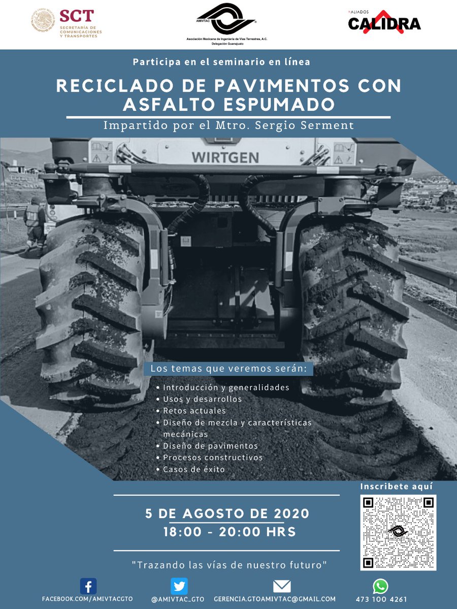 amivtac_gto's tweet photo. Extendemos un agradecimiento al Mtro. Sergio Serment Moreno por su magnífica conferencia "Reciclado de pavimentos con asfalto espumado"; esperamos seguir aportando a todos los asociados, eventos de calidad con retroalimentación en temas de vías terrestres.
#AMIVTACGto https://t.co/4k7cvqmStI