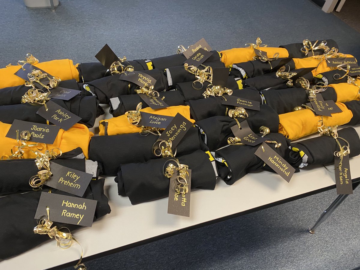 “Railer Family” t-shirts were given to all new teachers in the district.  #placetobe373  #mentoring