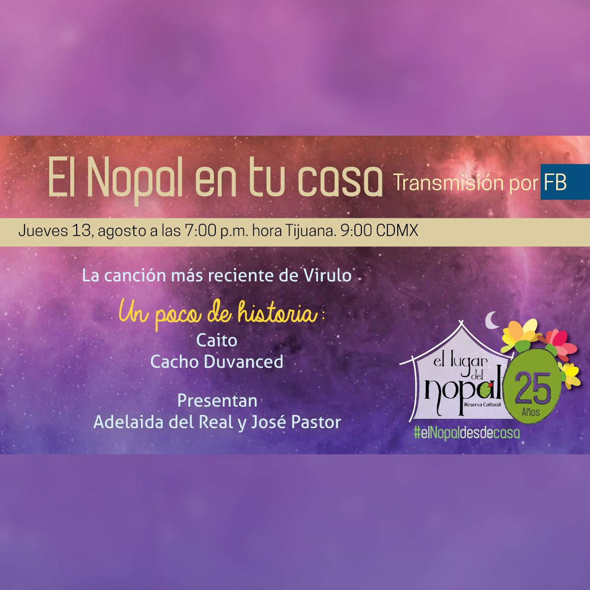 lugardelnopal's tweet photo. El Lugar del Nopal en tu casa jueves 13-agosto - https://t.co/izPRzwhr4S https://t.co/S6thvqQaFU