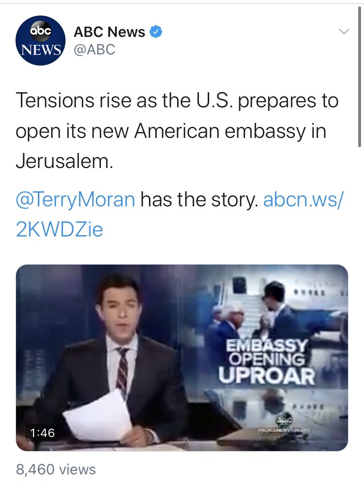  @ABC may want to check in with it’s experts who said the move was dangerous. This whole episode has been a phenomenal reminder that foreign policy “experts” - who’ve built a half century of American policy failure in the Middle East - aren’t worth much (more on that soon).