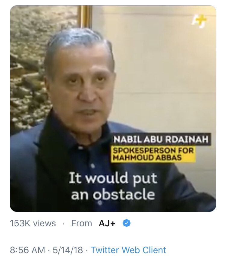 You’ll be as surprised as I am that  @ajplus and  @AJENews is running Palestinian propaganda on this one.