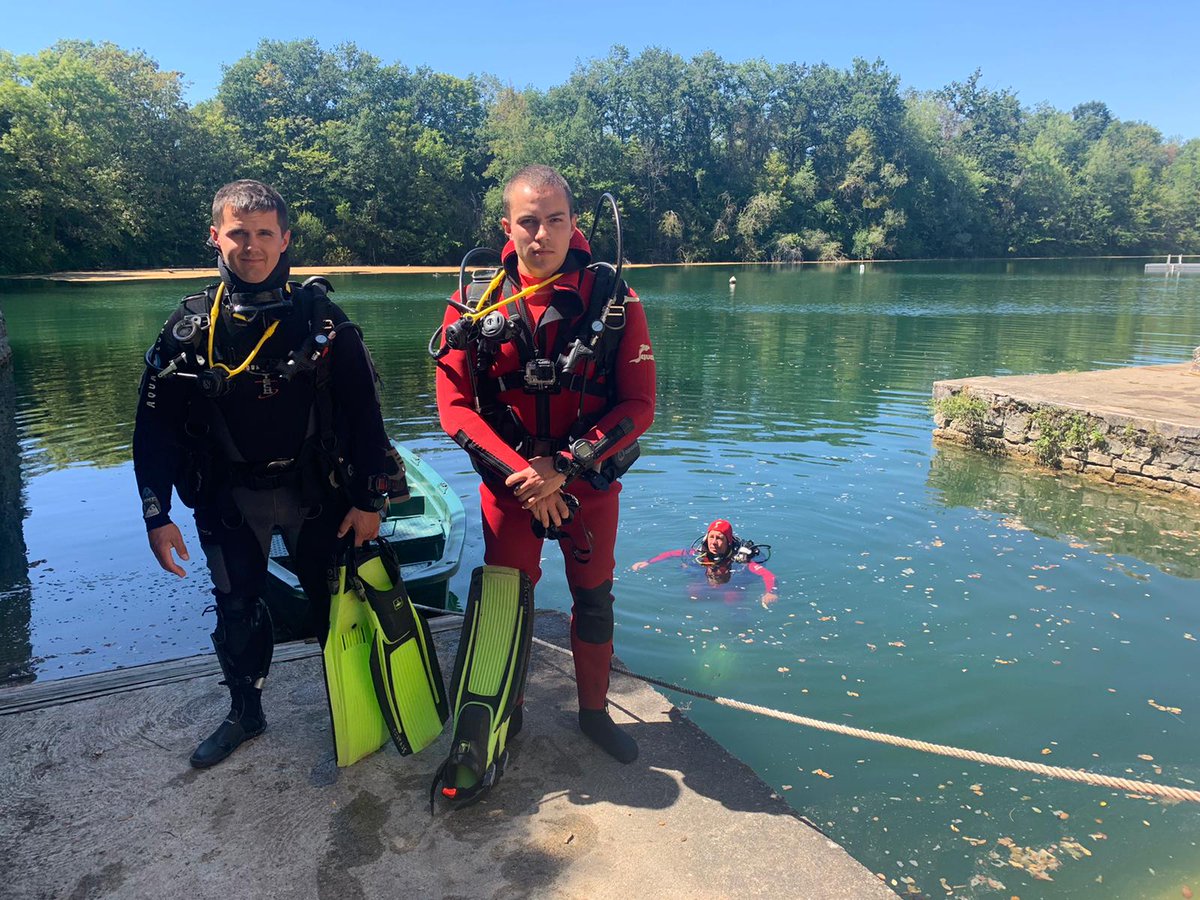 SDIS_89's tweet photo. #Préformation à la plongée à #Beffes pour les futurs candidats à la formation de Scaphandrier Autonome Léger de niveau 1. Les #Plongeurs du @SDIS_89, vivement sollicités, permettent d’#Agir directement sur le terrain & d’apporter un conseil technique éclairé au #COS. https://t.co/n8POjWa5Jc