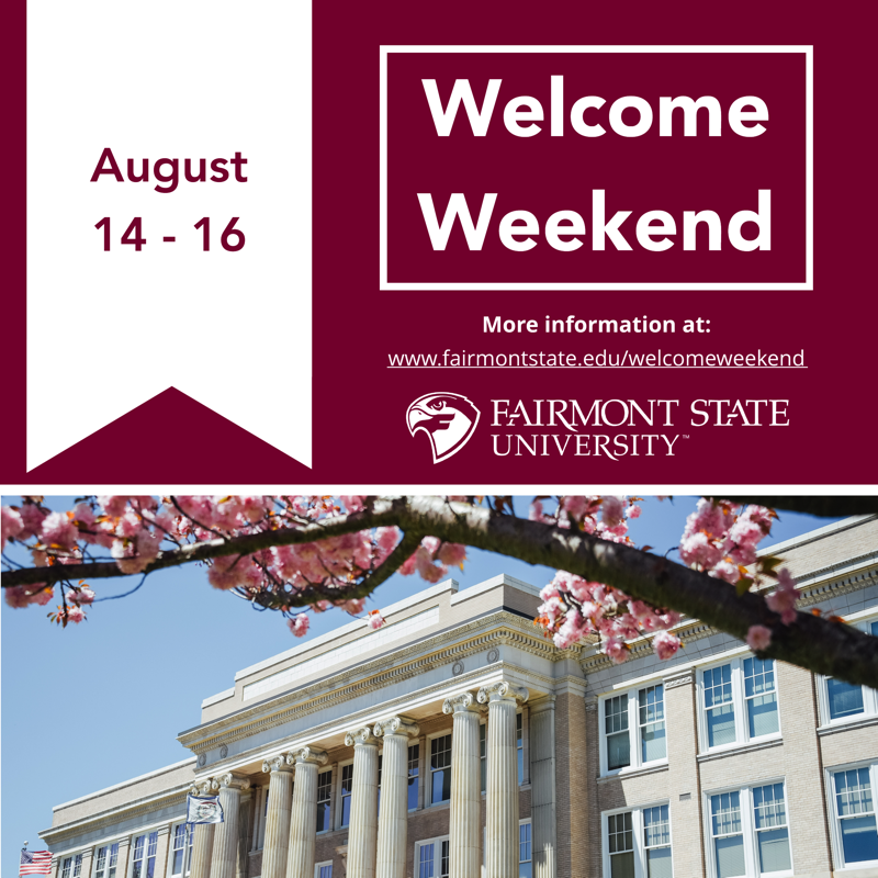 EngageFairmont's tweet photo. Tomorrow's the day! Be sure to visit the Welcome Weekend website below for the full schedule of events and information on how to join the virtual components
https://t.co/SY9sZyEYzz
#SoarFalcons #WW2020 @FairmontState https://t.co/wcsmxF05KT