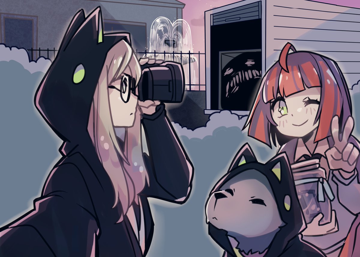 CRC_Luna's tweet image. On the club agenda today: should we continue our observational stake out of the Boba Monster? We've been watching it all week and so far, it hasn't done anything, as you can see from the evidence we documented yesterday.