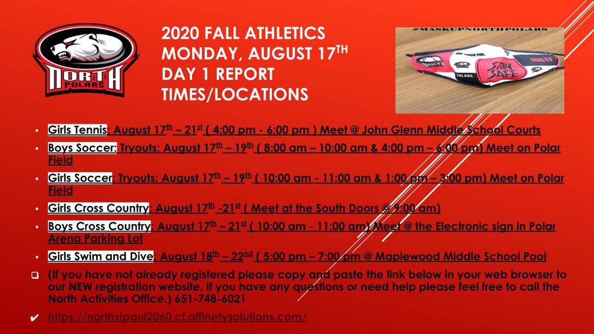 North St. Paul High School Activities Department tweet media