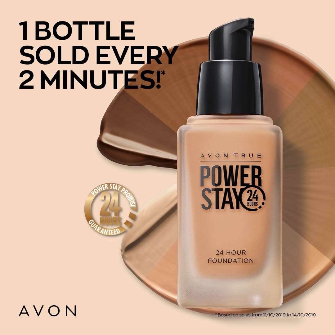 One bottle sold every 2 minutes! Power stay foundation £8 for all day coverage 

avon.uk.com/store/Emma1308…

flawlesscoverage#makeupenvy#powerstay