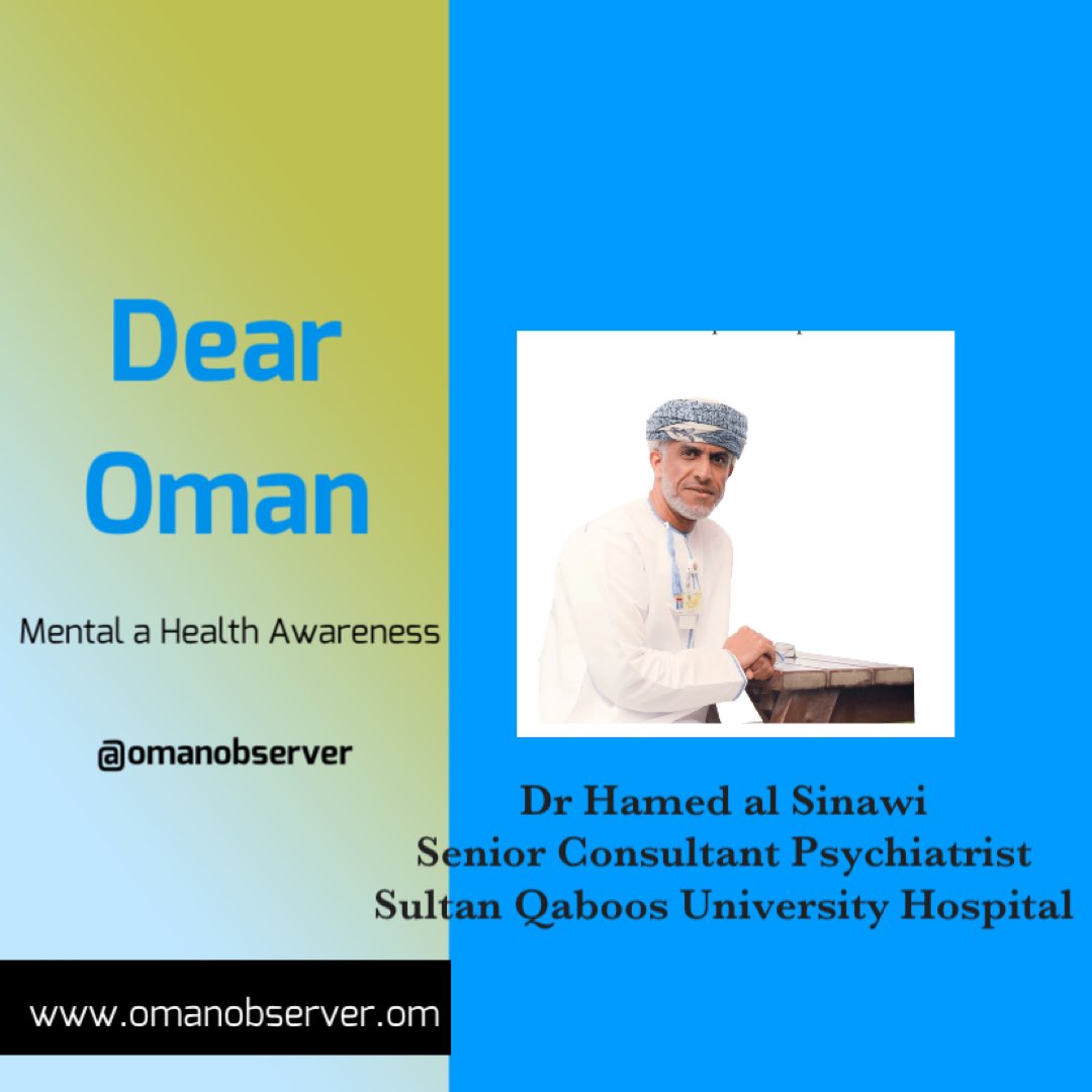 OmanObserver's tweet photo. Dear Oman with the special series on Mental Health during the pandemic meets up with Dr Hamed al Sinawi, Senior Consultant Psychiatrist at SQUH- his request is,βDonβt forget the elderly.β
#omanobserver #Oman #dearoman #elders #psychiatrist
https://t.co/RG9VexJzCh https://t.co/PYQyktPzYL