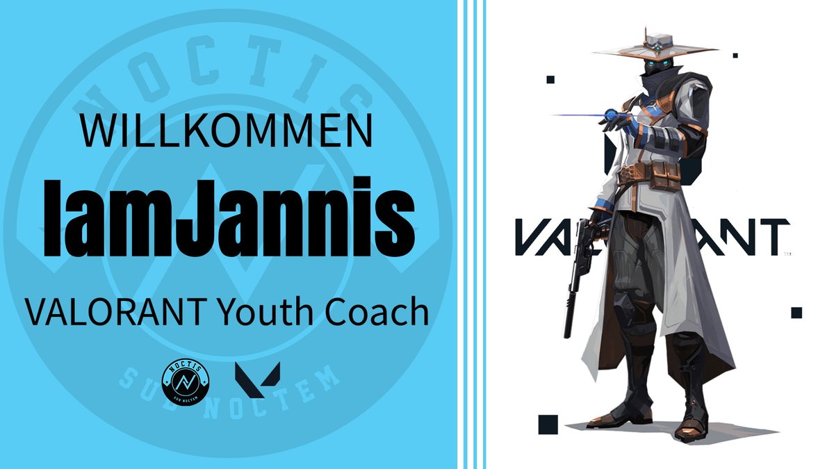 NOCTISCLANgg's tweet photo. Wir begrüßen @Iam_Jannis als Coach und Team Manager für unser @valorantde Youth Team! Willkommen bei Noctis! https://t.co/mYLZ9B2Uzh