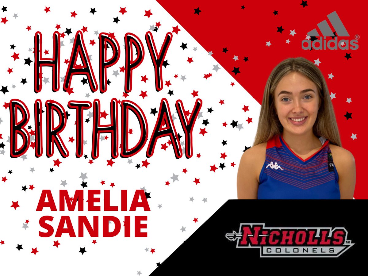 Nicholls_WBB's tweet photo. Happy Birthday to freshman Amelia Sandie! Can’t wait to have you on campus! 🇬🇧 ✈️ 🇺🇸 
#TogetherWeAreStrong
#GeauxColonels ⚔️ https://t.co/Xb9dQ8ex0B