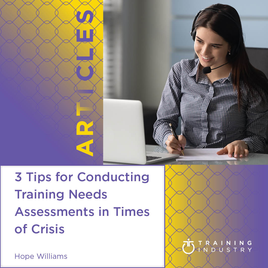TrainingIndustr's tweet photo. "Although they can’t tell the future, learning leaders can protect against future crises by conducting effective needs analyses." https://t.co/TPscs2T7NN #needsassessment #trainingneedsassessment #needsanalysis #crossskilling @m_hopewilliams @DrSydneySavion @LeashDawg @WEXIncNews https://t.co/kSTEPThPug