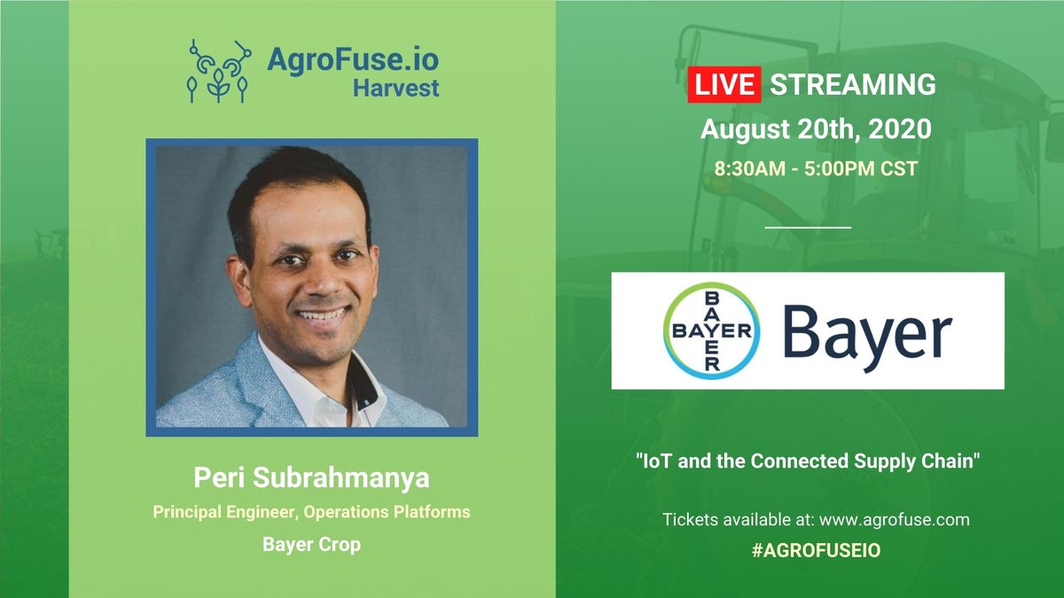 agfuseIO's tweet photo. IOT AND THE CONNECTED SUPPLY CHAIN --> https://t.co/1f9oLmaGSH
Grab your digital streaming pass now! —> https://t.co/zaBIfHUdMh
#agrofuseio #agrofuseioharvest #agiot #virtualconference https://t.co/NA6wnFYdkg