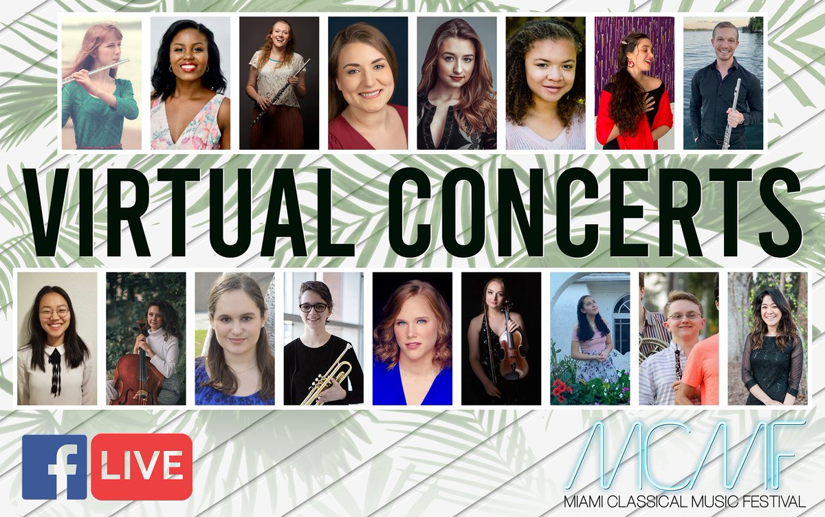 Join us this Sunday, August 16th at 2:00pm EST for our debut of our #VirtualConcert Series broadcasted on Facebook Live!

Be sure to like and follow our page to ensure you don't miss a moment of the concert once we go live! facebook.com/MiamiClassical…