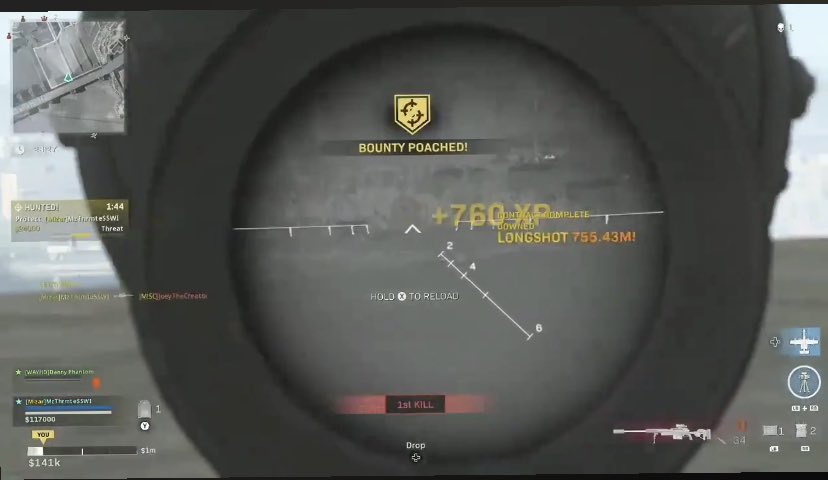 FireSticksGT's tweet photo. No way 😱😱😱 @MzThermiteSSWI
Extremely happy she is on our team 😍🤣🥴🤯
755m Away Snipe🤩
Fire Sticks Gaming™️🔥🎮
#LongShot #FSG #SSWI #FSMW https://t.co/9YHExYIliW