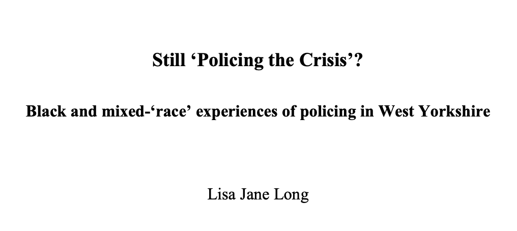 699/ "For Black and mixed-‘race’ victims of crime the racialized processes of victim blaming and treatment as suspect damage trust and confidence in the police as a fair and legitimate institution. This has a significant impact on willingness to approach the police."