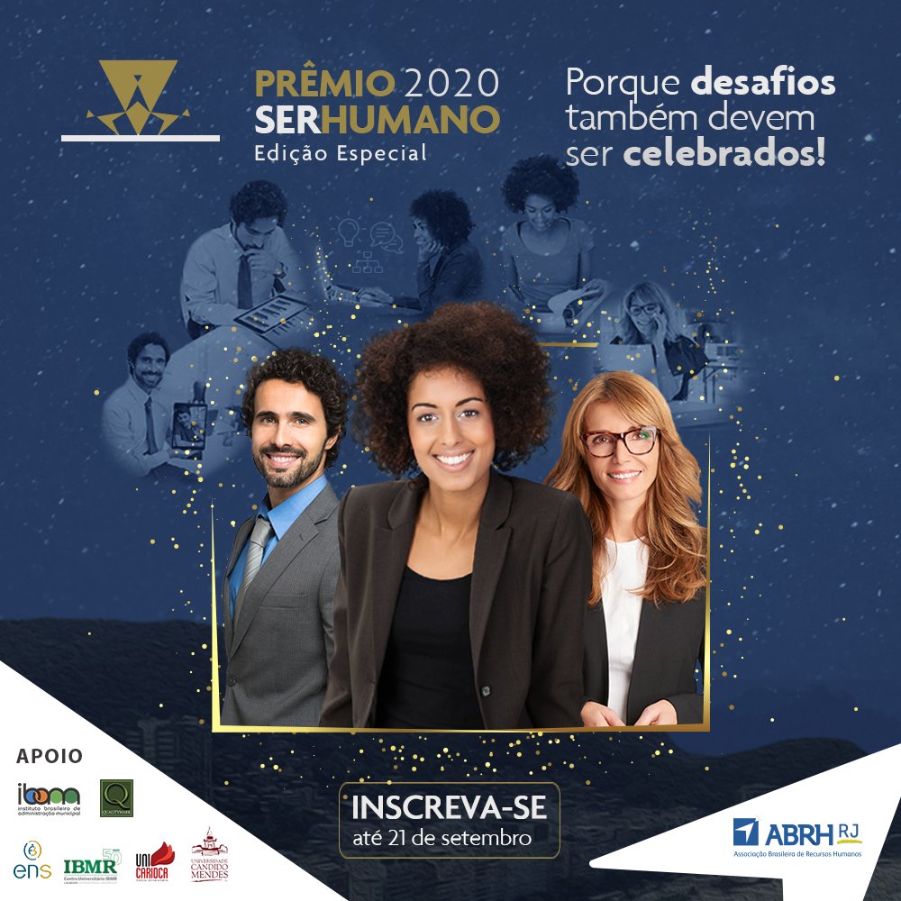 angeloperes's tweet photo. Prêmio Ser Humano - ABRH rio - 2020. https://t.co/FWH8LNFuKh