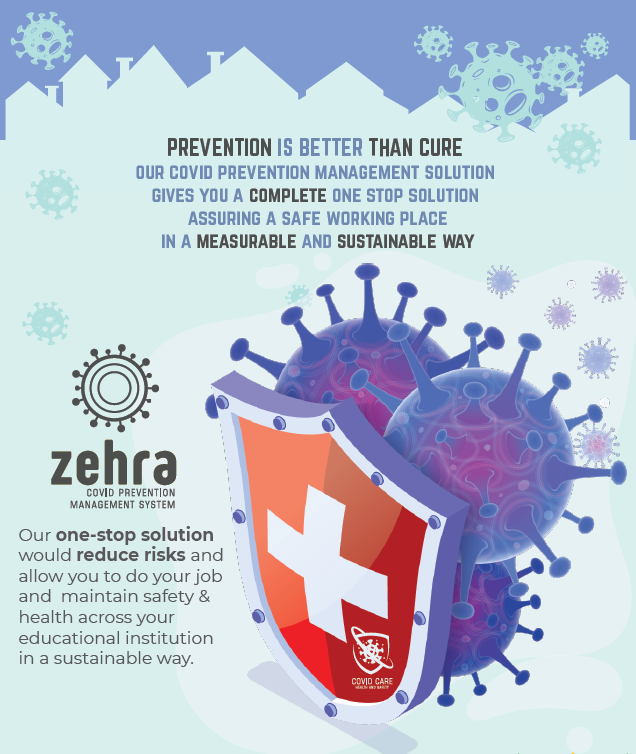 HUTAIBIS's tweet photo. 🚸We at Hutaib InfoTech Solutions are rolling out a Comprehensive One-Stop Solution “Zehra” for #Covid-19 Risks Mitigation while the #Educational #Institution are Reopening. https://t.co/xIlyy7QVyo https://t.co/NhWppWwslV