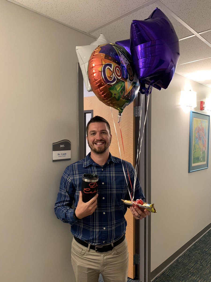 CHSCards's tweet image. Congratulations to Kyle Cahill, CHS Assistant Principal, who successfully defended his dissertation this morning!

Mr. Cahill is now Dr. Cahill! Congratulations! 

@CoachKyleCahill @ClintonMoCards