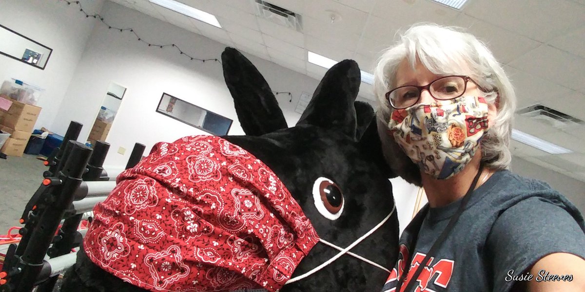 GMSLibraryVoice's tweet photo. Wildfire is ready for Pony Camp! Are you? Today is the day! See you soon! #OurHouseGMS #PonyUp! https://t.co/IduarGdrhQ