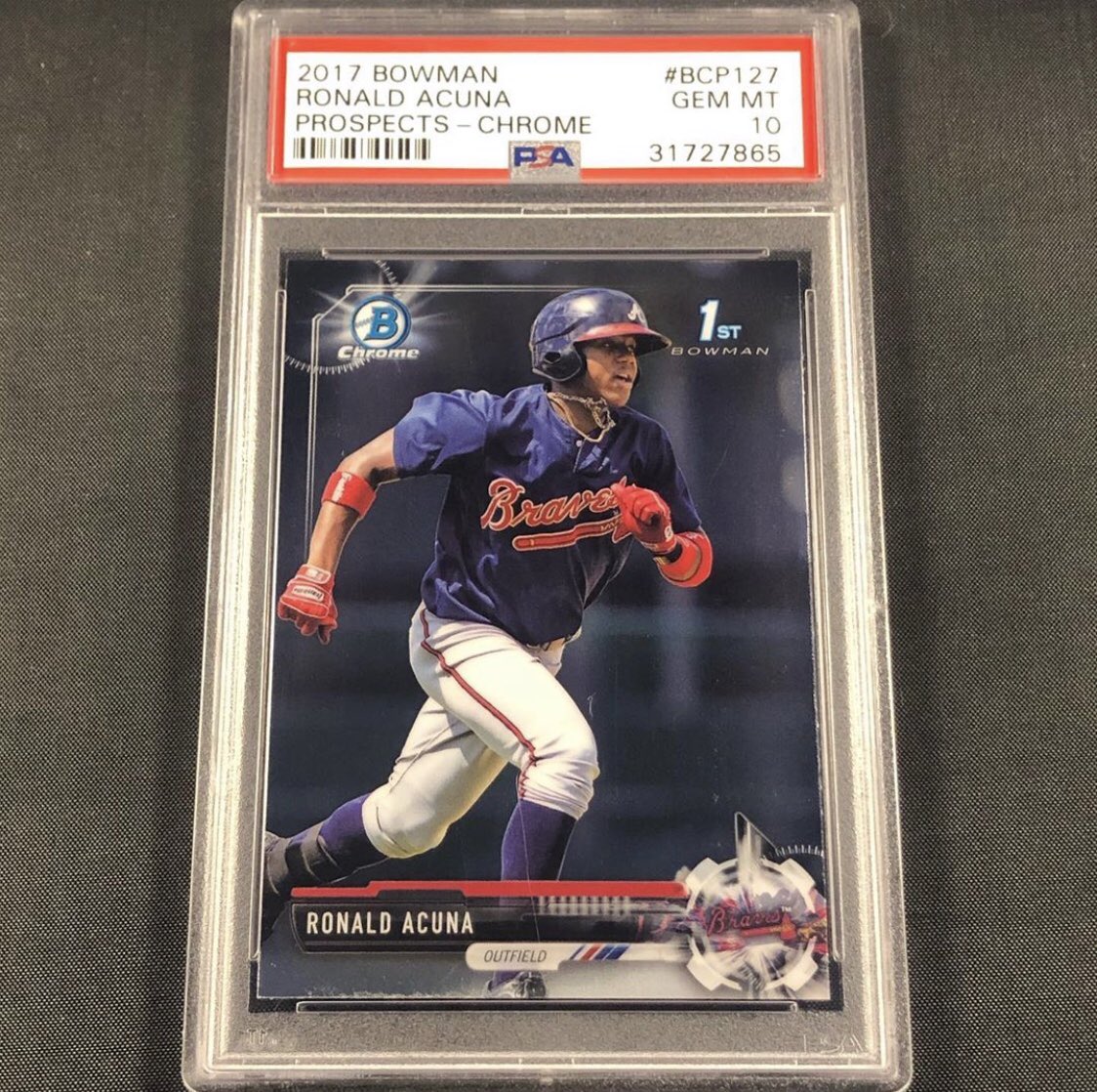 JCards247's tweet photo. #ForSale #RonaldAcuna #JustCards247 https://t.co/PYA4KNDSqY