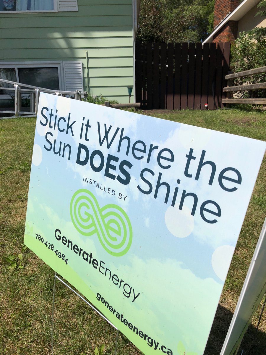 This 6kW solar array will allow our clients to sell #solarelectricity back to the grid and use it to power their home! They also were able to get a rebate from the <a href="/CityofEdmonton/">City of Edmonton</a> for 15% of the cost. hubs.ly/H0tCbhJ0
#solarenergy #solaralberta #solarrebate #solarpower