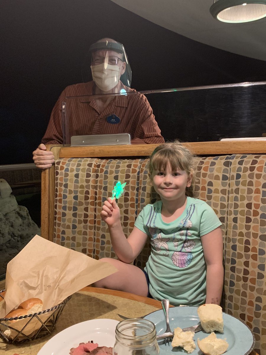 TheCheerfulMum's tweet photo. #castcompliment We are loving our lunch at Epcot’s Garden Grill! Bob is the best! My daughter is loving his fun personality and the trivia questions he has for her! Thanks a million, Bob! #epcot  #gardengrill #castmember https://t.co/u2wQMeww5N