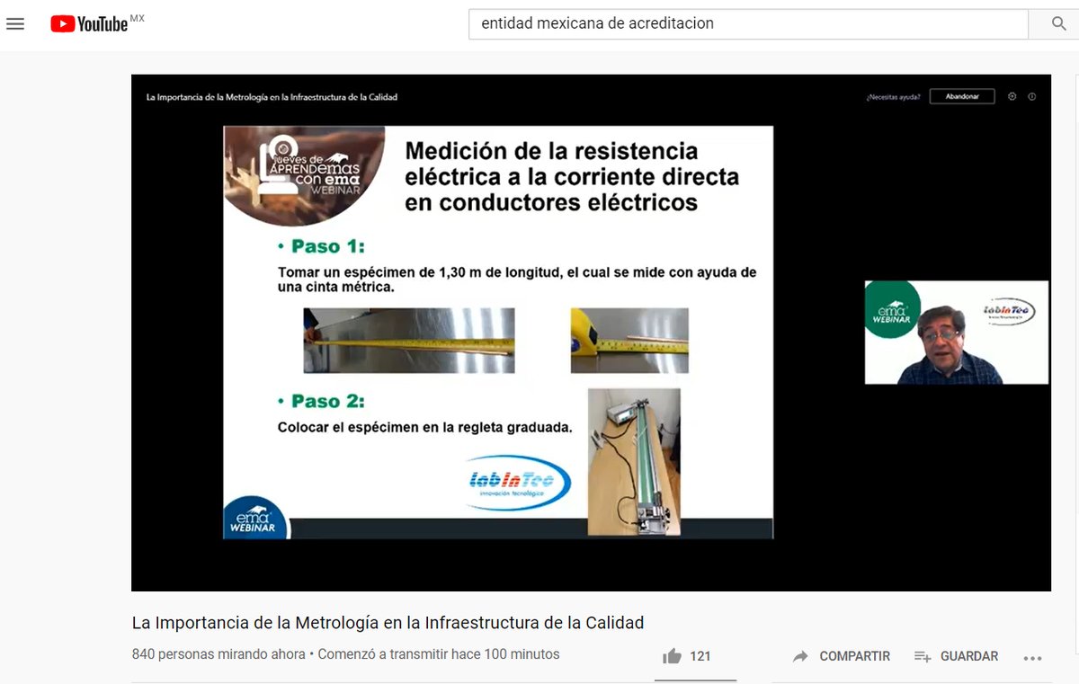 ema_ac's tweet photo. 🔴En estos momentos el Ing. Xicoténcatl Gómez, Director General de #Labintec, participa con su ponencia “La metrología en los Laboratorios de Ensayo”.
No te pierdas nuestro webinar de hoy, comparte esta liga👉 https://t.co/dMiGFcyx5G https://t.co/NrfWsjvHrn