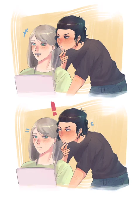 there is no heterosexual explanation for this #haikyuu #miwaalisa 