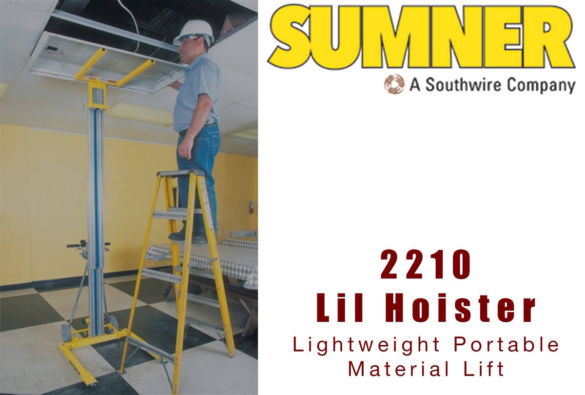 JimandSlims's tweet photo. The Sumner 2210, Lil Hoister, is a versatile lift with many capabilities for wall-mounting monitors or televisions, installing heavy equipment and securing AC equipment.

Get it shipped free to your commercial location in the United States!

Shop here >> https://t.co/0RTe65kr6e https://t.co/D4Ki3ygmFN