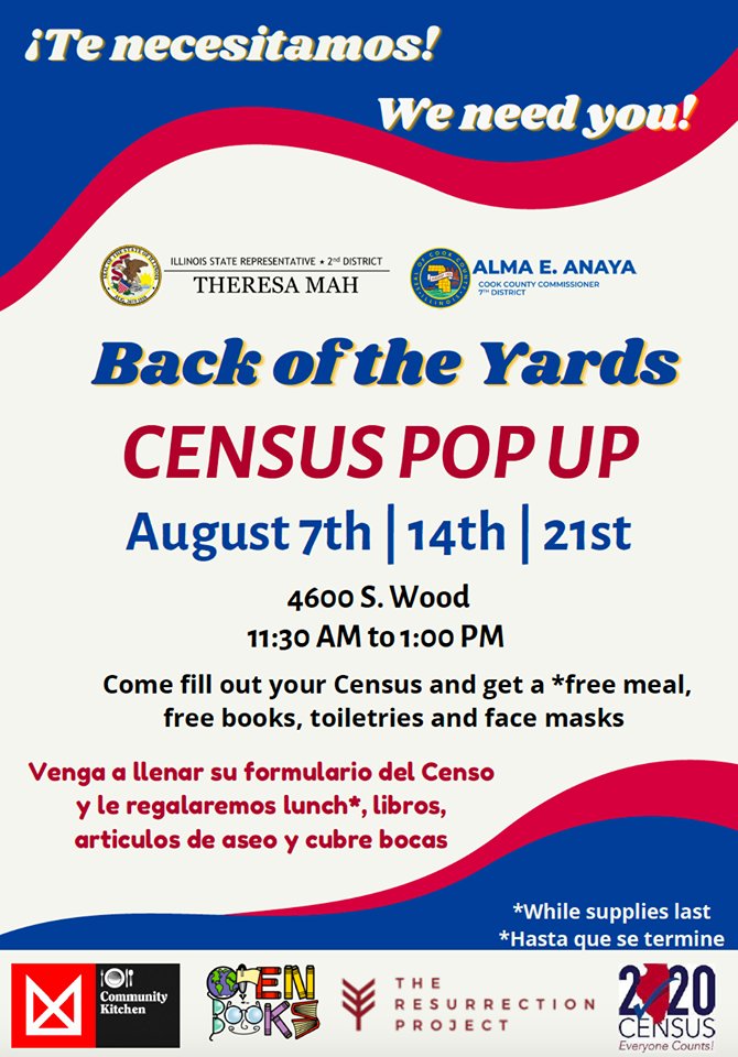 TRPistas's tweet photo. ¡MAÑANA! ¡Venga a llenar su formulario del Censo y le regalaremos lunch, libros, articulos de aseo y cubre bocas! ¡detalles abajo!

TOMORROW! Come fill out your Census and get a free meal, free books, toiletries and face masks! Details below! https://t.co/AosbuLNiMN