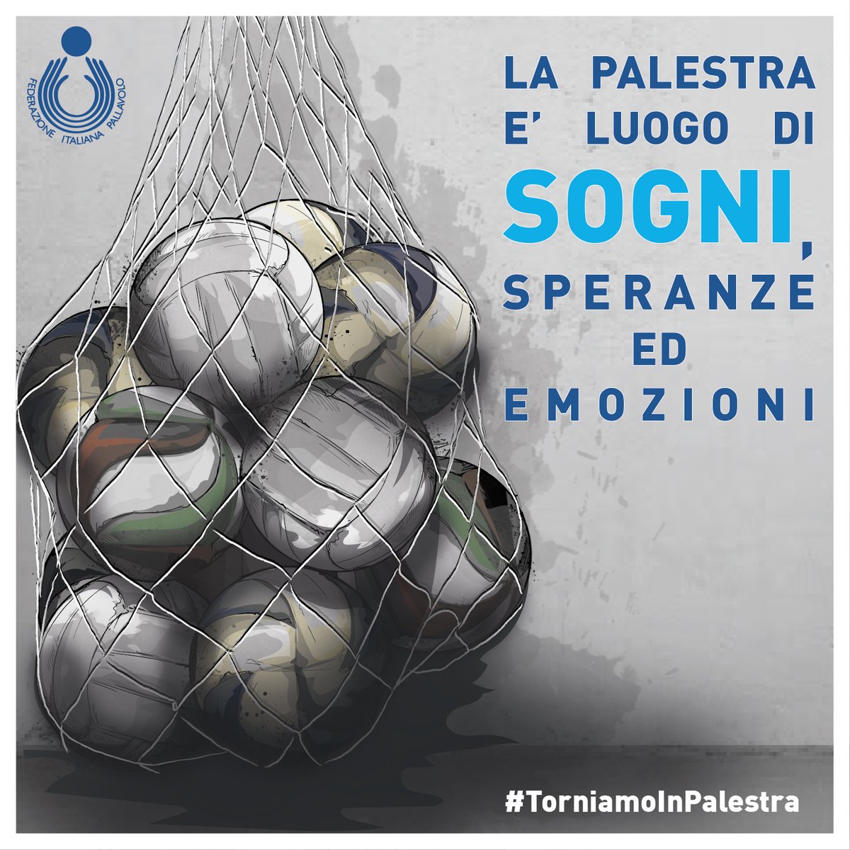 Federvolley's tweet photo. E’ ora di ridare colore🎨alle nostre palestre!!!

#TorniamoInPalestra #LoSportèVita https://t.co/IQMmqRPPkB