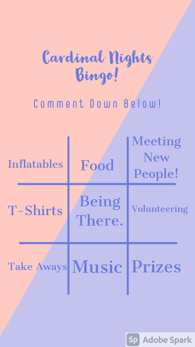 uarkcn's tweet photo. What are you all MOST EXCITED to see at Cardinal Nights? Comment down below and let’s see if you made a Bingo! 
#uark https://t.co/4xSeJqG0CS