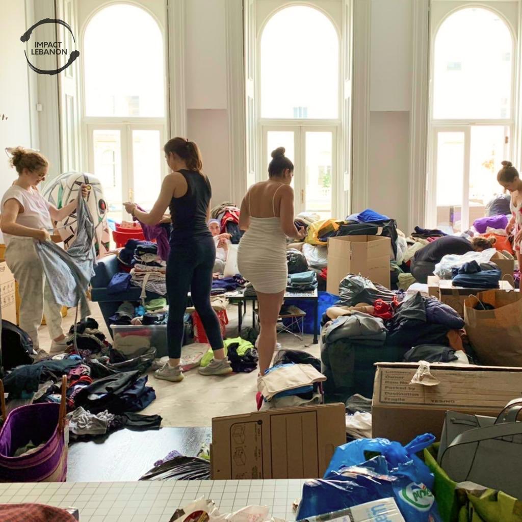 ImpactLebanon's tweet photo. In addition to our fundraising efforts, we’ve been organising direct shipments from the UK to provide urgently-needed items to support people struggling to support their families. 

We have a scheduled second shipment of clothes and other essentials tomorrow! Stay tuned for more. https://t.co/gdrUOQcdis