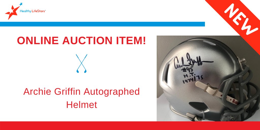 NEW AUCTION ITEM! Bid now on an Archie Griffin autographed helmet! 🏈 

Bid here up until the end of the golf outing, Monday 8/24 ~3pm: birdease.com/13611/auction 
Participation is tax-deductible.