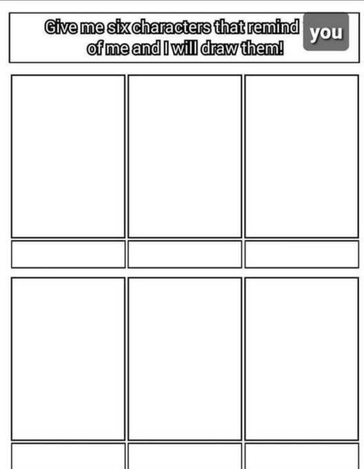 Comment a non-HQ character! Doesn't necessarily have to remind you of me I just wanna draw non-HQ characters and not-Hoshiumi for once LOL. I'll pick whatever I want to draw! 