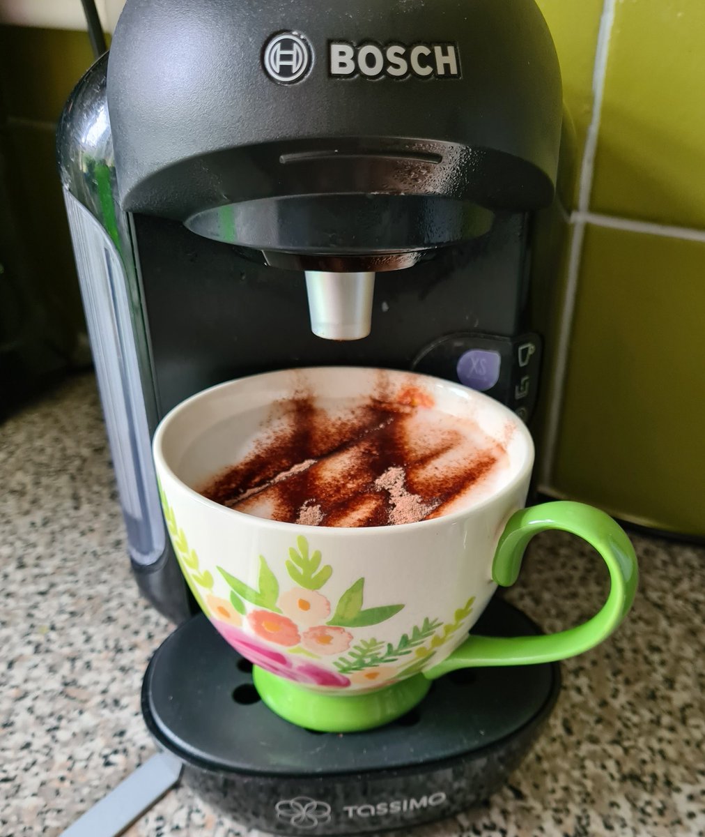 DeniseNolson's tweet image. Home from infusion day, happy but headachy, all over achy &amp;amp; #quanked! Needed this #cappuccino. I did just tell my @tassimo I loved it, &amp;amp; that love is very real &amp;amp; deep ♥️♥️
#rheum #chroniclife #RA #RD #autoimmune #Coffee