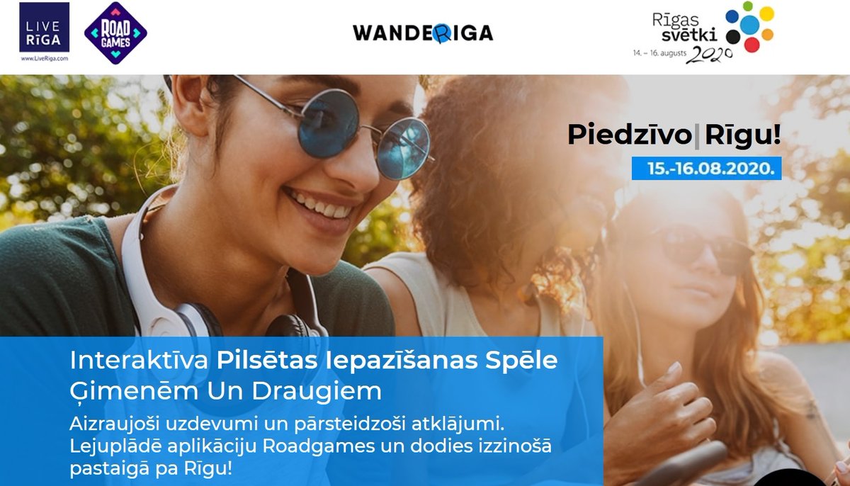 TRallijs's tweet photo. Interaktīva, izklaidējoša orientēšanās spēle “wandeRiga”15. un 16. augustā 13:00 – 16:00 Vecrīgā un tās apkārtnē.Rīgas svētku ietvaros. Īpašs piedāvājums tieši Tev! Izmanto atlaižu kodu: wanderiga5 un saņem 5 EUR atlaidi Rīgas Torņu vai Gailileo spēlei. https://t.co/os4dzLWabv https://t.co/ltEkXxOftM