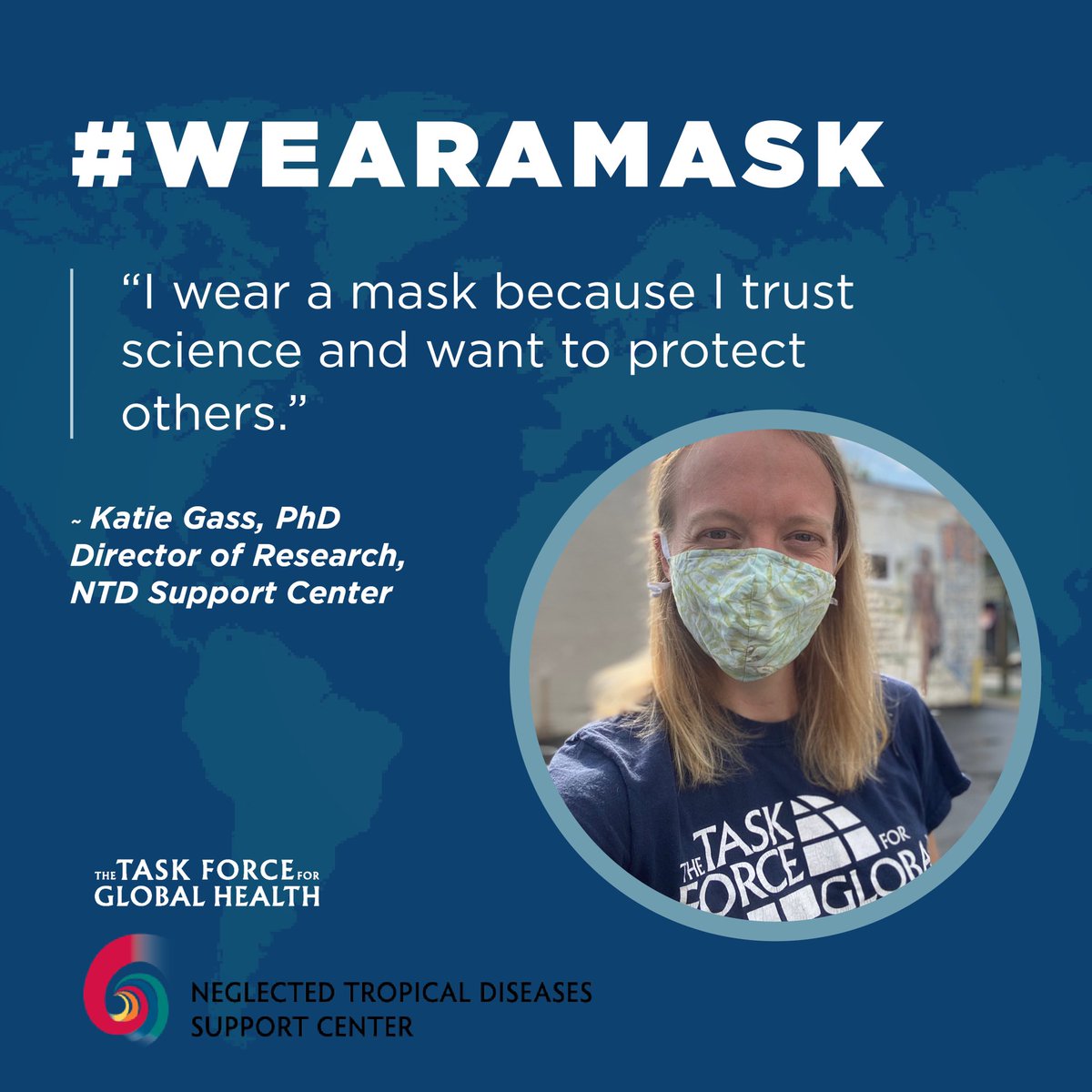 Thanks for the challenge <a href="/WHO/">World Health Organization (WHO)</a> to #wearamask. We <a href="/TFGH/">The Task Force</a> accept!