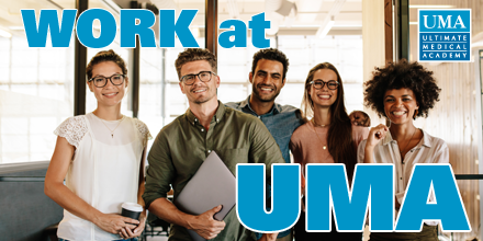 UltimateMedical's tweet photo. As UMA focuses on the future, we’re seeking bright, qualified, inspired professionals who share our passion for helping others. If you think you’re a good fit for our school, then view our openings: https://t.co/fJ2UVJXjSF

#WorkAtUMA #TampaBayJobs #TampaBay https://t.co/TXZ4cnwfQo