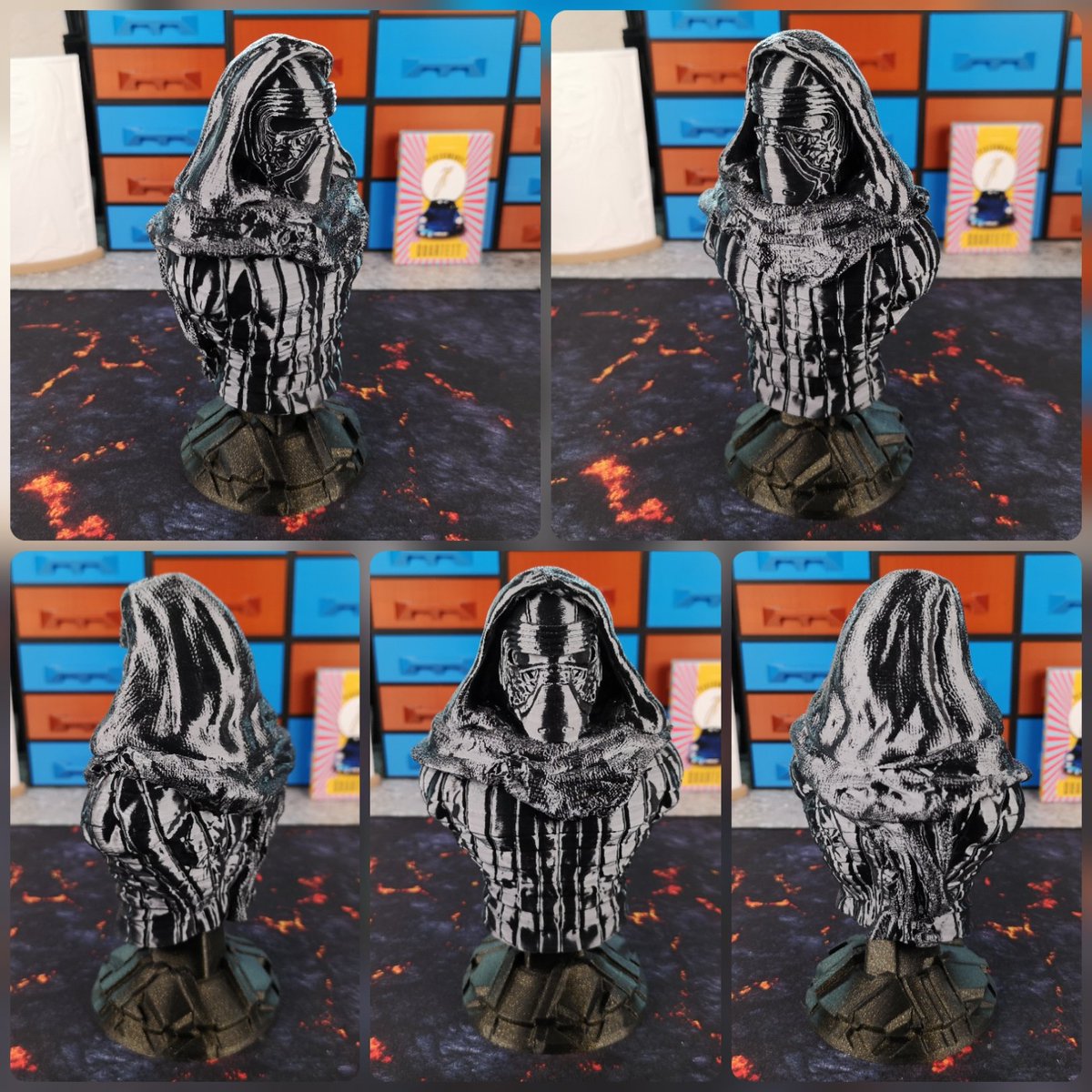 3D_Printerist's tweet photo. Kylo Ren aus Star Wars
🖨️ Eigenbau Ender 2 / #little3dthecube
💿 Filament ist BioFusion Jet black von @extrudr und Aurora gold von @SpectrumF_3D
🗜️ Schichthöhe 0,16mm
📏 ca 175mm
⏱️ ca 17h 45min
Design ist von @3dRollin
#corexy #biofusion #extrudr #spectrumfilaments https://t.co/UONqwN9hVp