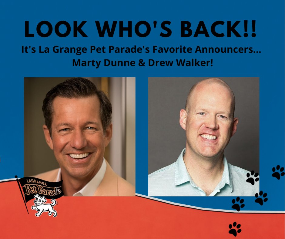 LGPetParade's tweet photo. Throwback Thursday to this years Virtual Pet Parade! We loved listening to Marty Dunne and Drew Walker's commentary! π Click this link to watch!
https://t.co/aQO3eaFhvz
#virtualpetparade #lagrangepetparade https://t.co/2lgVYUvAGJ