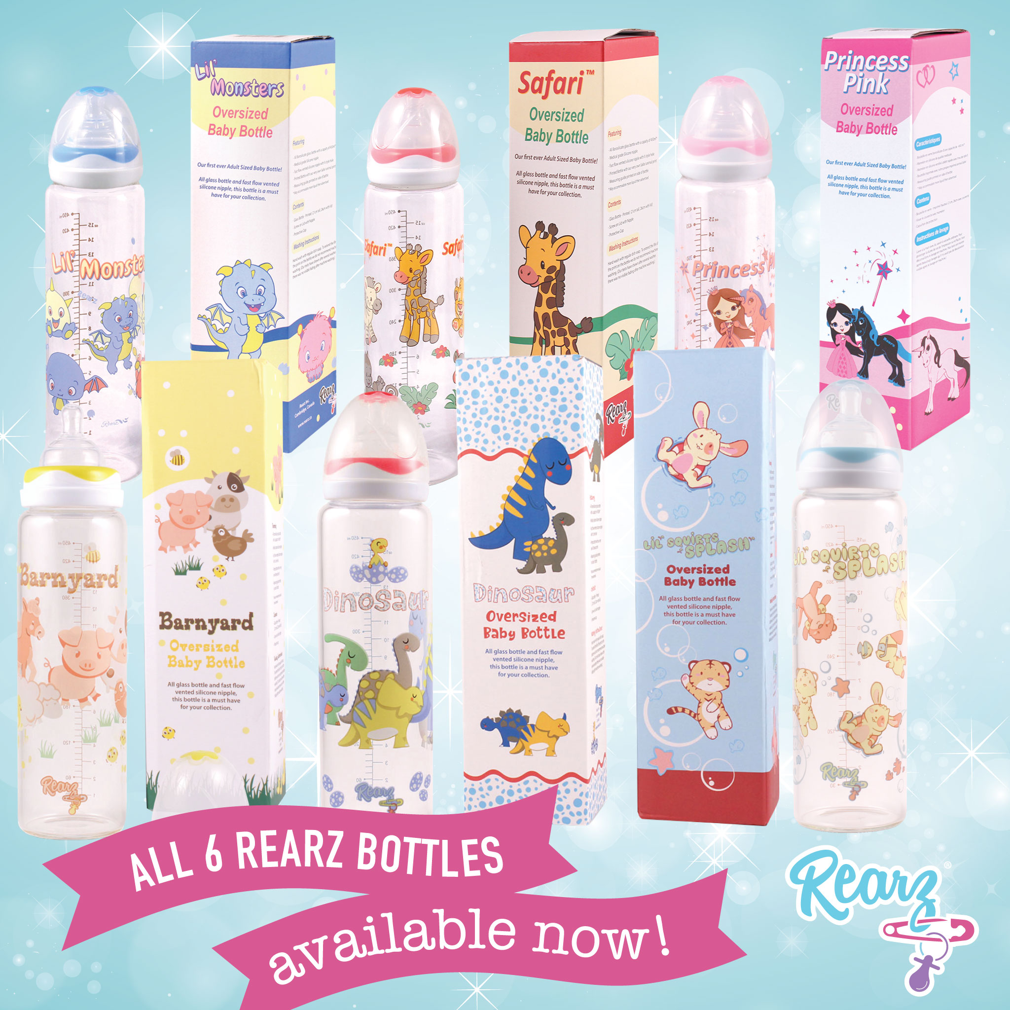 Adult baby bottle Rearz barnyard 