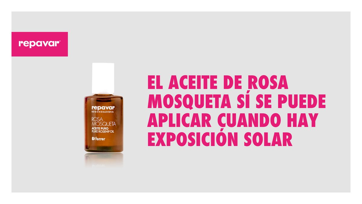 Repavar's tweet photo. El Aceite Puro de Rosa Mosqueta está envasado en un bote de color topacio para protegerlo y mantener sus propiedades intactas hasta su uso. 

Pero no es fotosensibilizante, al aplicarlo sobre la piel y exponerse al sol, no genera hiperpigmentaciones. 

https://t.co/jPMYbjw833 https://t.co/j71MTTqDBJ