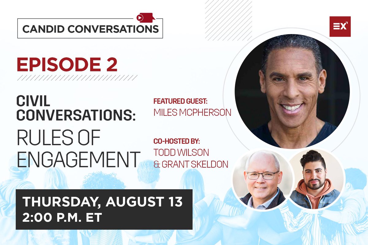 milesmcpherson's tweet photo. Join @churchplanting for an interview with @milesmcpherson, hosted by @GrantSkeldon & @toddwilson, about #CivilConversations: Rules of Engagement. Thurs at 2pm ET: https://t.co/rqwNKnYcu7 https://t.co/2qFB8Ck74X