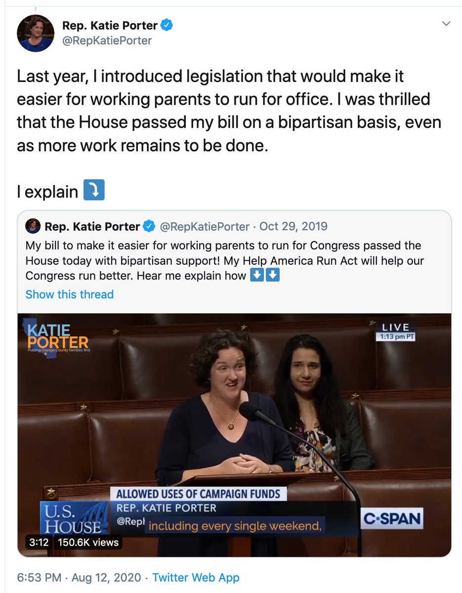 2/I'm defining Legislator as a person who makes laws. AOC has yet to have a bill pass (even out of committee). I know that's incredibly difficult given the hyperpartisan climate but legislators like Lauren Underwood & Katie Porter have. Why aren't they speaking at the Convention?