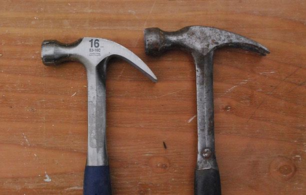 Observe a new Estwing compared to a well-used Estwing:The hammer on the right served our writer during a decade of construction & carpentry. The Estwing is so universal on construction sites that he added a blob of weld to the neck to be able to tell his apart from the others